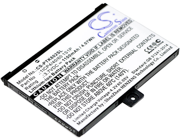 Battery for Pocketbook Pro 603 1ICP4/40/60 1S1P 3.7V Li-ion 1100mAh / 4.07Wh