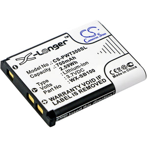 Battery for Panasonic Attune II HD3 WX-SB100 3.7V Li-ion 700mAh / 2.59Wh