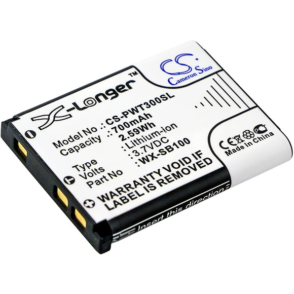 Battery for Panasonic WX-ST300 WX-SB100 3.7V Li-ion 700mAh / 2.59Wh