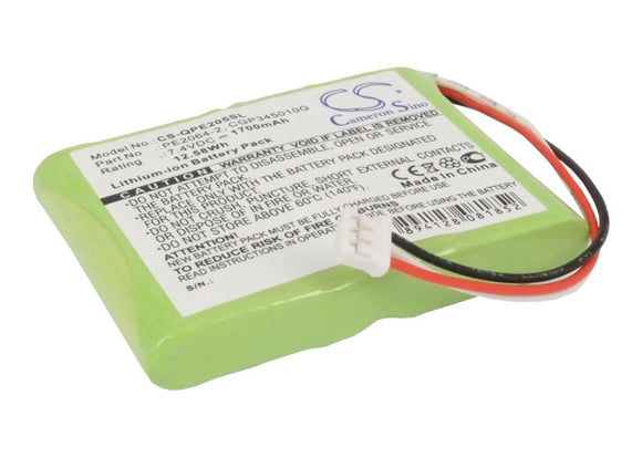 Battery for Q-Sonic Multimedia X-Dream-Player CGP345010G, PE2064-2 7.4V Li-ion 1