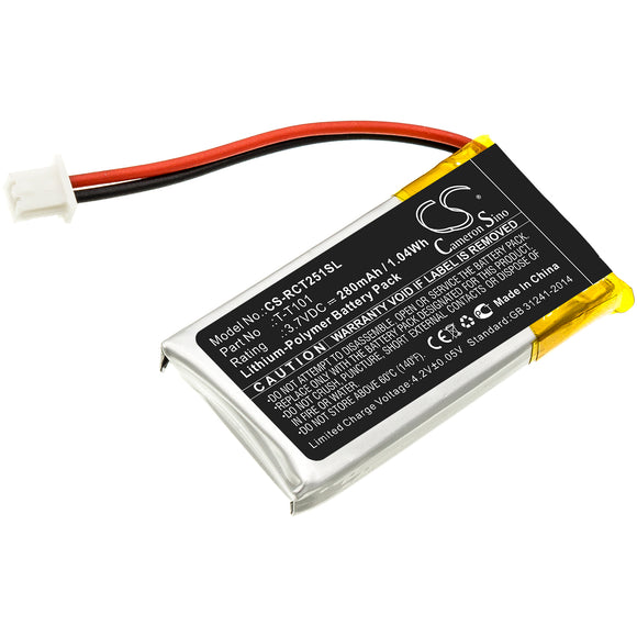 Battery for RCA 25211 T-T101 3.7V Li-Polymer 280mAh / 1.04Wh