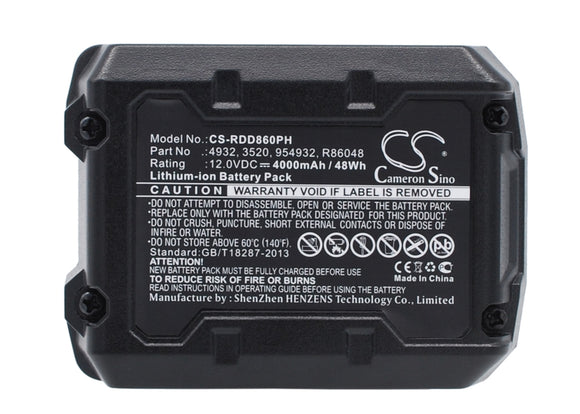 Battery for AEG BTS 12C 3520, 3526, 4932, 584932, 954932, L1215, L1215P, L1215R,