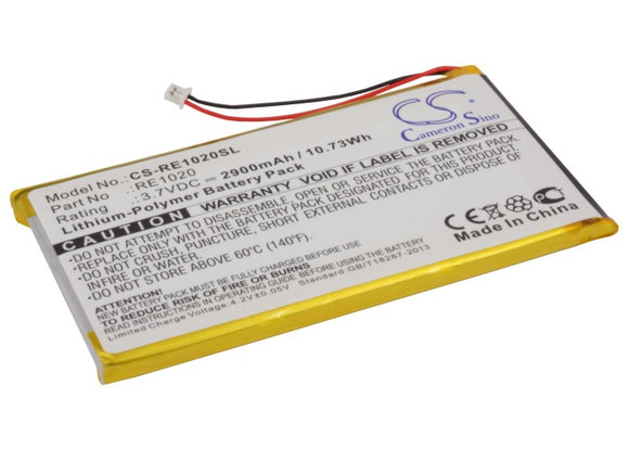 Battery for Rollei ES1020G MP3 Player 3.7V Li-Polymer 2900mAh