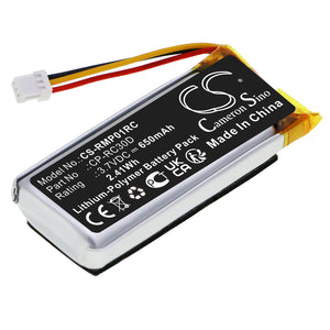 Battery for RAZER RZ01-03420  CP-RC30D 3.7V Li-Polymer 650mAh / 2.41Wh