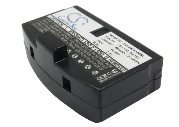 Battery for Sennheiser A200 BA150, BA151, BA152, WEST-BA151 2.4V Ni-MH 60mAh / 0