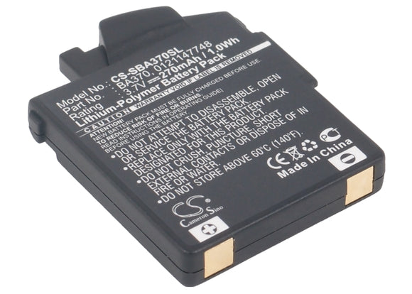 Battery for Sennheiser 450 TRAVEL 0121147748, BA 370 PX, BA370, BA-370PX 3.7V Li