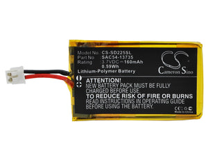 Battery for SportDOG SR-225S receiver SAC54-13735 3.7V Li-Polymer 160mAh / 0.59W