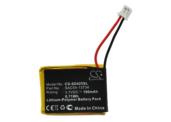 Battery for SportDOG FT-125 transmitter SAC54-13734 3.7V Li-Polymer 190mAh / 0.7