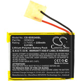 Battery for SanDisk Sansa Clip Sport SDMX24 3.7V Li-Polymer 220mAh / 0.81Wh