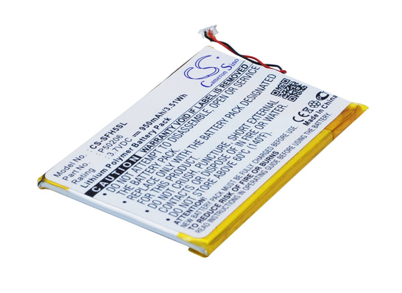 Battery for JNC SSF-H5 P50206 3.7V Li-Polymer 950mAh