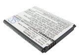 Battery for AT&T Galaxy S 3 3.7V Li-ion 1400mAh / 5.18Wh