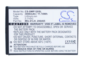 Battery for Spectra MobileMapper 10 206465, MG-4LH, TS21878 3.7V Li-ion 3000mAh 