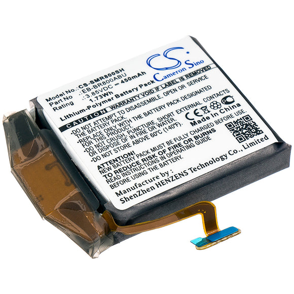 Battery for Samsung SM-R805 EB-BR800ABU, GH43-04855A 3.85V Li-Polymer 450mAh / 1