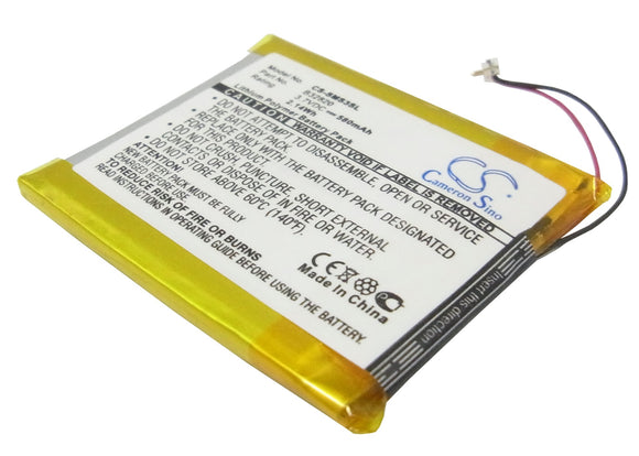 Battery for Samsung YP-S3JA B32820 3.7V Li-Polymer 580mAh / 2.15Wh