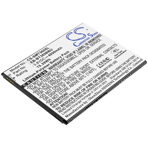 Battery for Samsung Galaxy Tab Active 2 8-0 TD-LTE EB-BT365BBC, EB-BT365BBE, EB-