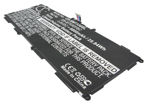 Battery for Samsung SM-T530 EB-BT530FBC, EB-BT530FBU 3.8V Li-Polymer 6000mAh / 2