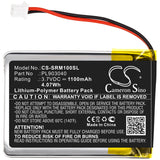 Battery for Schweizer LED Magnifier PL903040 3.7V Li-Polymer 1100mAh / 4.07Wh