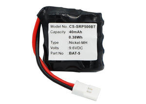 Battery for Scorpio SR-i800 2006-2007, BAT-5 9.6V Ni-MH 40mAh / 0.38Wh