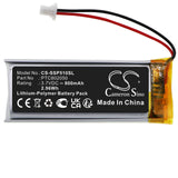 Battery for Sena SHOEI Neotec II  PTC802050 3.7V Li-Polymer 800mAh / 2.96Wh