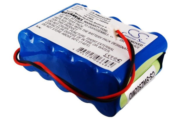 Battery for Smiths WZ50C6T 10N-700AAC, 160AAH10YMLZ 12V Ni-MH 1600mAh / 19.20Wh