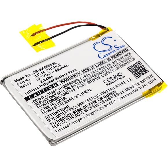 Battery for Sony MDR-XB650BT 1-756-920-31, 1-756-920-32, LIS1427HEPCC 3.7V Li-Po