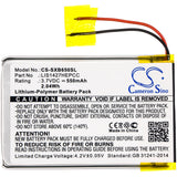 Battery for Sony MDR-XB950B1 1-756-920-31, 1-756-920-32, LIS1427HEPCC 3.7V Li-Po