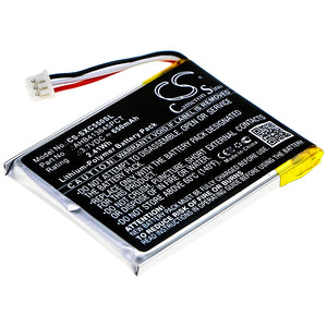 Battery for Sennheiser PXC 550 AHB413645PCT 3.7V Li-Polymer 650mAh / 2.41Wh