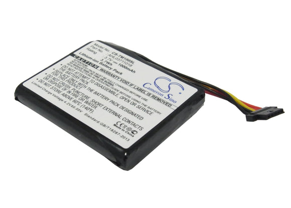 Battery for TomTom Go 1000 4CQ02, AHL03711018, VF1C 3.7V Li-ion 1000mAh