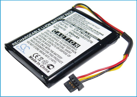 Battery for TomTom One 130 FM58350631376, VF2 3.7V Li-ion 950mAh