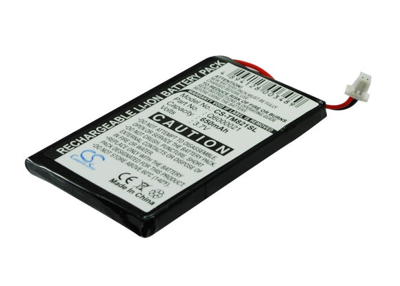 Battery for TomTom GPS-9821X PDA/Handhelds Q6000021 3.7V Li-ion 650mAh