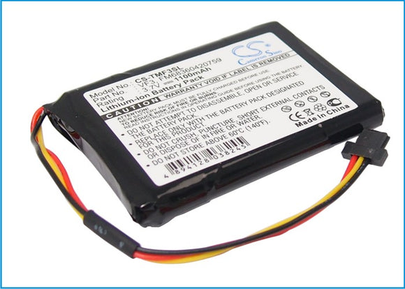 Battery for TomTom Quanta FM68360420759, VF3, VF3F 3.7V Li-ion 1100mAh / 4.07Wh