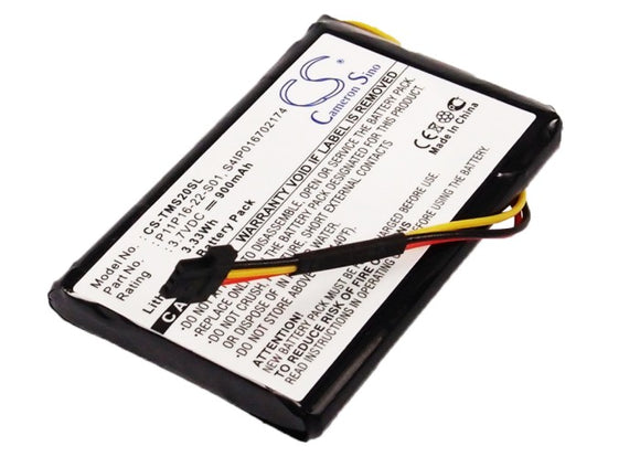 Battery for TomTom Start XL P11P16-22-S01, S4IP016702174 3.7V Li-ion 900mAh