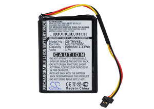 Battery for TomTom One V4 Classic AHL03709900 3.7V Li-ion 900mAh