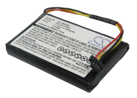 Battery for TomTom 4ET03 6027A0106801 3.7V Li-ion 1100mAh / 4.07Wh