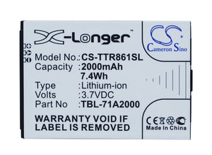 Battery for TP-Link M7350 Ver 5 TBL-71A2000 3.7V Li-ion 2000mAh / 7.40Wh