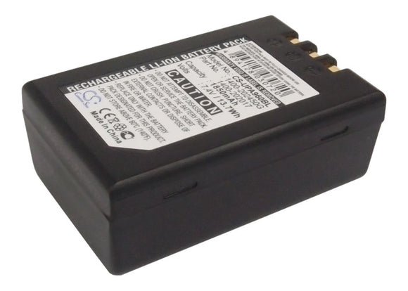 Battery for Unitech PA962 1400-202017, 1400-202450G 7.4V Li-ion 1850mAh