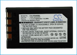 Battery for Unitech PA968II 1400-900006G 7.4V Li-ion 1800mAh