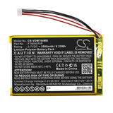 Battery for VTech RM7764-2HD  FT605075P 3.7V Li-Polymer 2500mAh / 9.25Wh