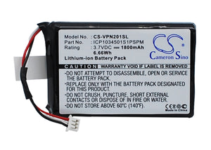 Battery for VDO Dayton MS2010AUS ICP1034501S1PSPM 3.7V Li-ion 1800mAh