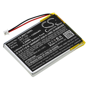 Battery for Williams Sound DLT 100 2.0 Transceivers BAT-100, BAT-100-KT-SVC 3.7