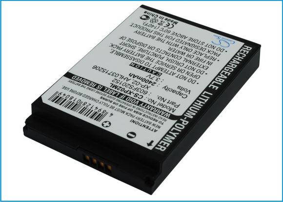 Battery for O2 XDA Atom Life XP-02 3.7V Li-Polymer 2400mAh / 8.88Wh