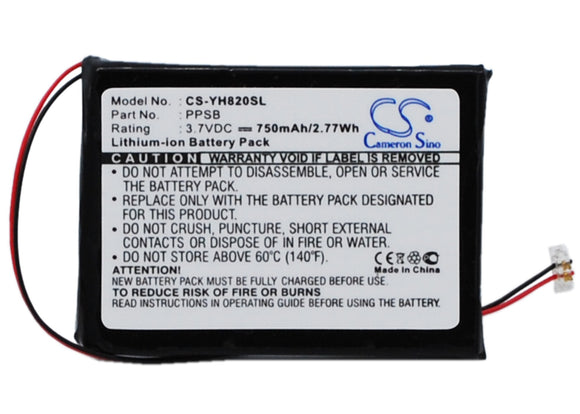 Battery for Samsung YH-820MW/XSH PPSB 3.7V Li-ion 750mAh