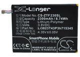 Battery for ZTE MF920A Li3823T43P3h715345 3.8V Li-Polymer 2300mAh / 8.74Wh