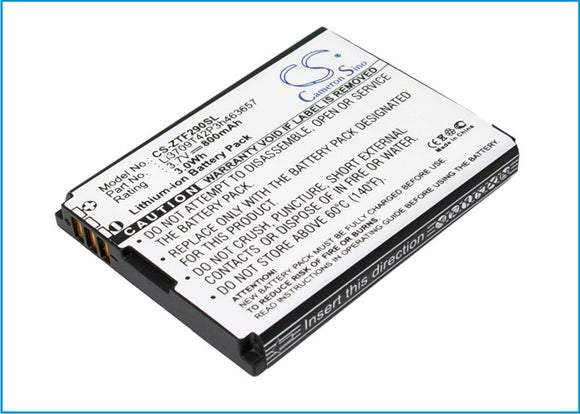 Battery for AT&T Z221 3.7V Li-ion 800mAh / 2.96Wh