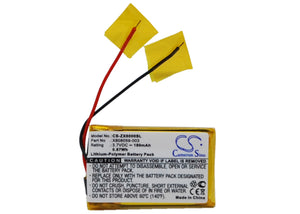 Battery for Microsoft LifeChat ZX-6000 X808059-003 3.7V Li-Polymer 180mAh / 0.67